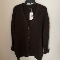 Women’s Large Button-Up Cardigan 