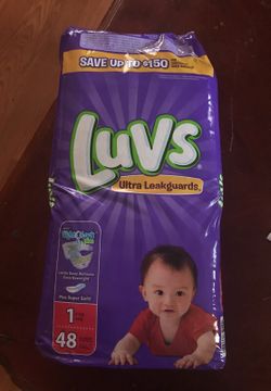 Luvs size 1 , 48 count