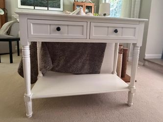 White Console Table