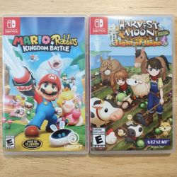 Mario + Rabbids Kingdom Battle & Harvest Moon Nintendo Switch 