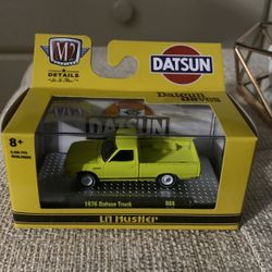M2 Machines 1976 Datsun Truck, Li'l Hustler, R68, BRAND NEW, Yellow Pickup Truck