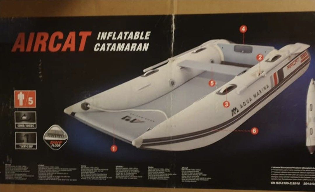 Aircat 11ft Catamaran with 6hp outbound motor