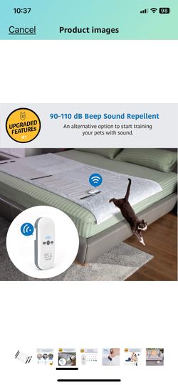 Pet Training Mat with Tester, Pet Shock Pad, Dogs & Cats Electronic Repellent mat for Indoor, 3 Training Modes, 5 Levels, Pet Safe Mode (Wh