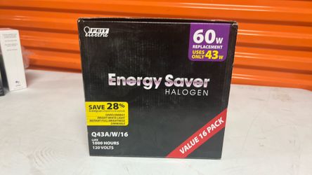 Feit Electric Energy saver 1000 hours 120 VOLTS 16pk 60w