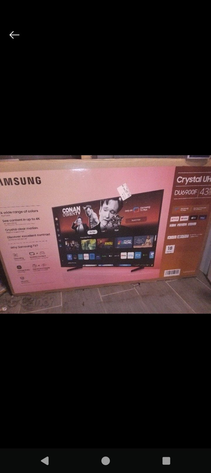 43" Samsung Smart TV