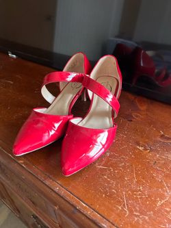 Red Low heels