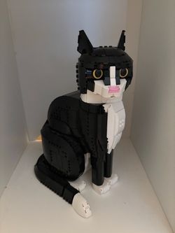 LEGO Built Tuxedo Cat