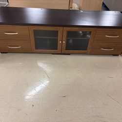 Modern Low TV Stand with Storage