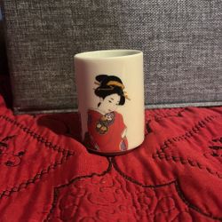 vintage Geisha JAPAN cup