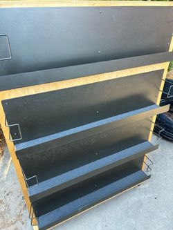 Two side shelve rack