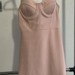 Pink Short Dress by Haute Monde