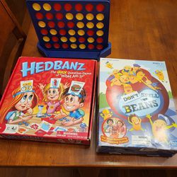 Kids Games - Commect 4, Don't Spill The Beans, Hedbanz