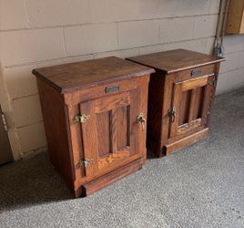 One Solid Wood Cabinet (2 Available)