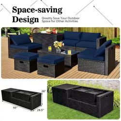 Brand New 8 Pieces Outdoor Patio Furniture Set With Cover