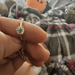 14k 1carat Diamond Engagement Ring Size 6