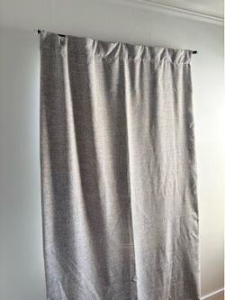 West Elm Crossweave Blackout Curtains – Set of 2 – 48” × 96” – Excellent Condition