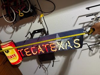 Tecate beer neon