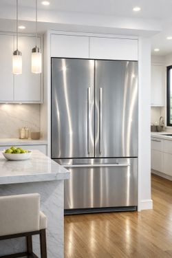 Fisher & Paykel - 36” Inch French Door Refrigerator Counter Depth - Stainless Steel  In excellent condition. Like new . Didn’t fit my space. My loss i