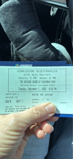 2 Gin Blossoms Blues Travelers concert tonight