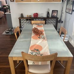 Dining Table And Buffet Cabinet