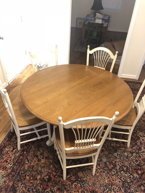 Country French Ethan Allen Dining Room Table 5 Chairs For In Country French Ethan Allen Dining Room Table 5 Chairs