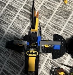 LEGO Batman Batjet Batwing Yellow Logo With Batman Figure