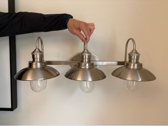 Brushed Nickel 3-Light Vanity