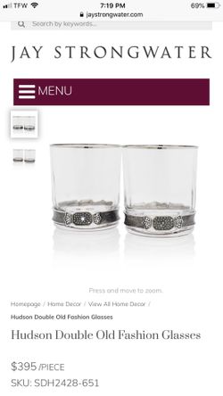 Double old fashion glass