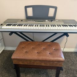 Yamaha Portable Electronic Keyboard 45 Keys with Keyboard Stand 