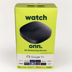 Onn 4K Streaming Device w/ Google TV | Brand New Factory Sealed