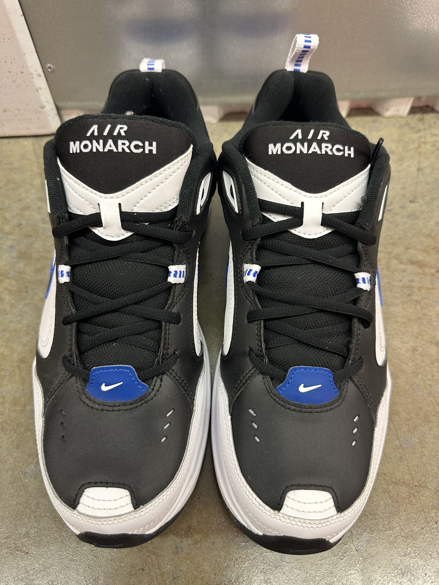 Nike Air Monarch IV 4 Black White Blue 415445-002 Men's Size 12 Comfort Shoes