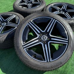 21" Mercedes GLE AMG OEM black wheels rims 85(contact info removed)1 tires 2024 2025 