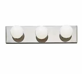 KICHLER  Independence 18 in. 3-Light Chrome Traditional Bathroom Vanity Light Strip