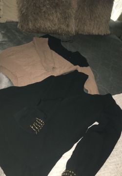 Long sleeve shirts (black S) (brown/black M)
