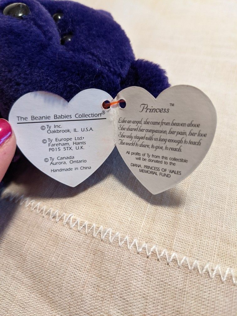 Princess Diana Beanie Baby, 1st Generation