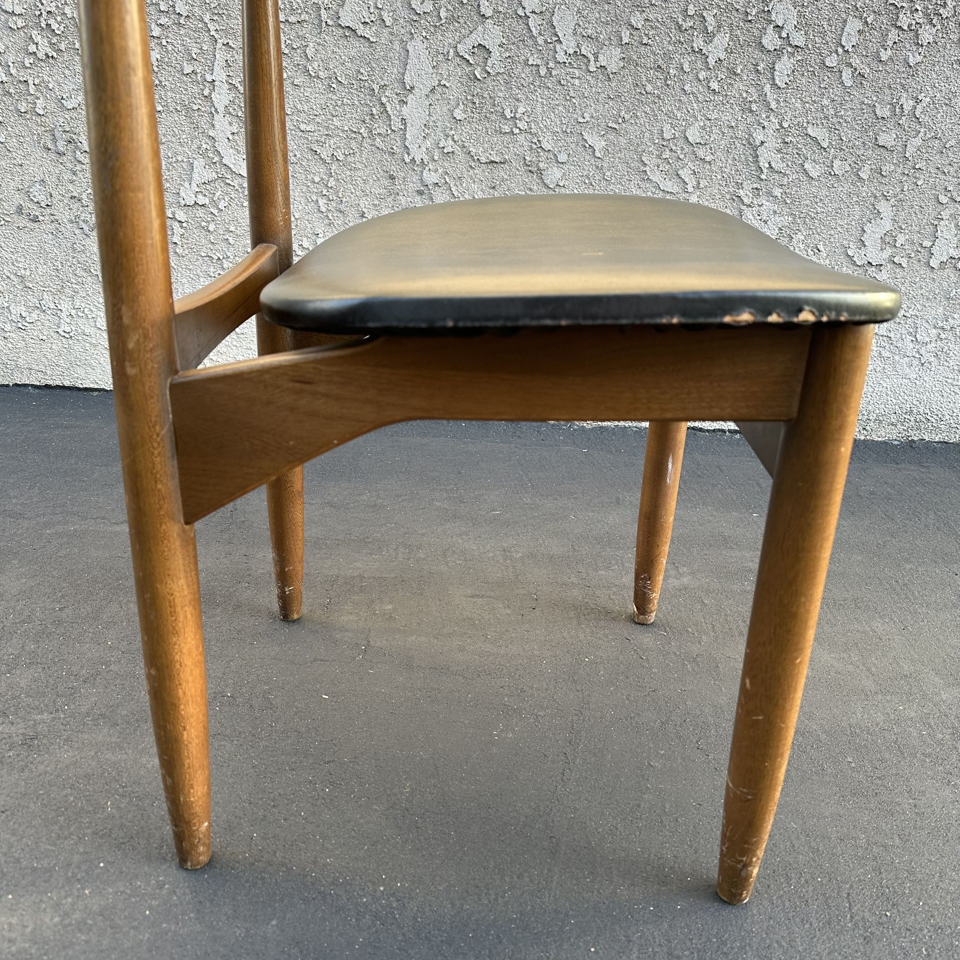 1960s Mid Century Modern Lane Perception Cat Eye Dining Chair by Warren Church