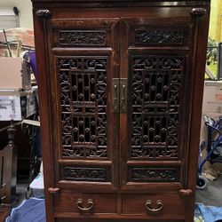 Unique Antique Chinese Wedding Cabinet