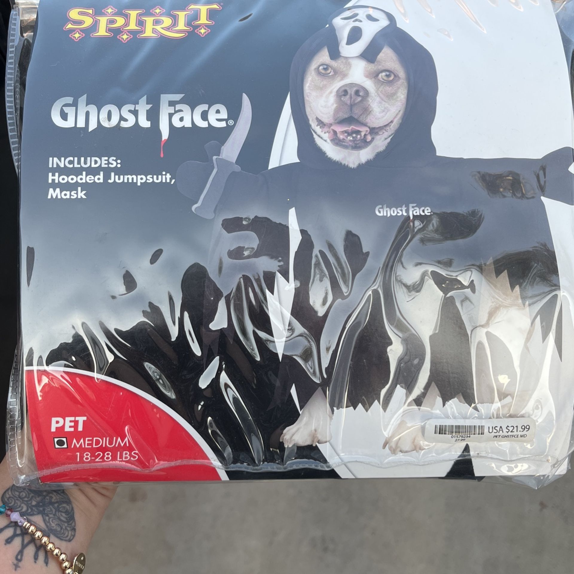 Ghost Face Dog Costume