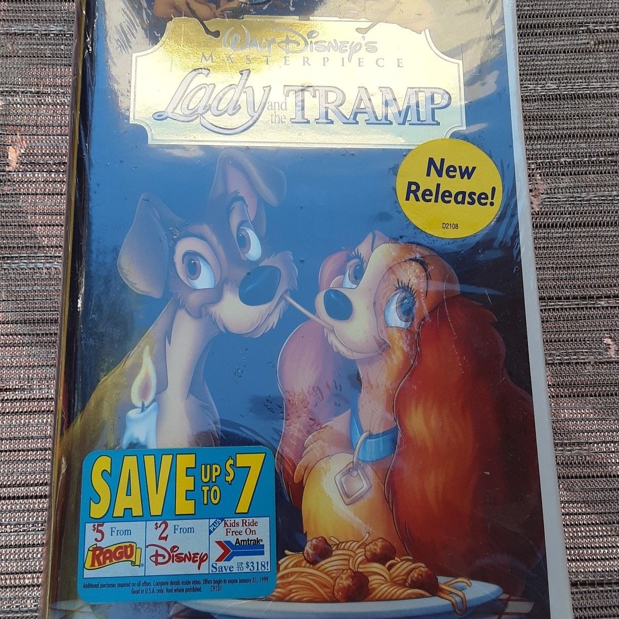 Never opened Lady and the Tramp original Disney VHS for Sale in