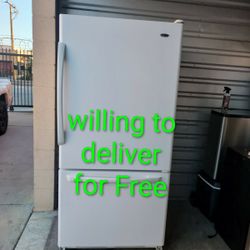 Maytag Bottom Freezer  Refrigerator(size 33" W 68" H