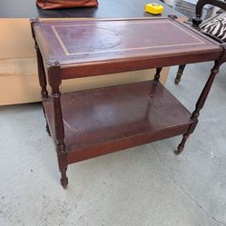 Wooden side end table