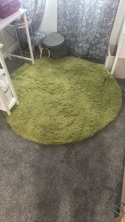 Cute green rug