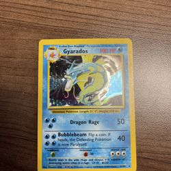 Holographic Gyrados Pokemon Card Great Condition