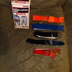 Baseball Pants And Belts YXL 