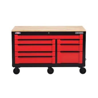 CRAFTSMAN 3000 Series 63-in W x 37-in H 8-Drawer Steel Rolling Tool Cabinet (Red) NEW