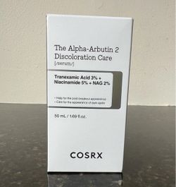 COSRX Alpha-Arbutin 2 Discoloration Care Serum, 50mL/1.69Fl Oz NIB Exp 6/2027