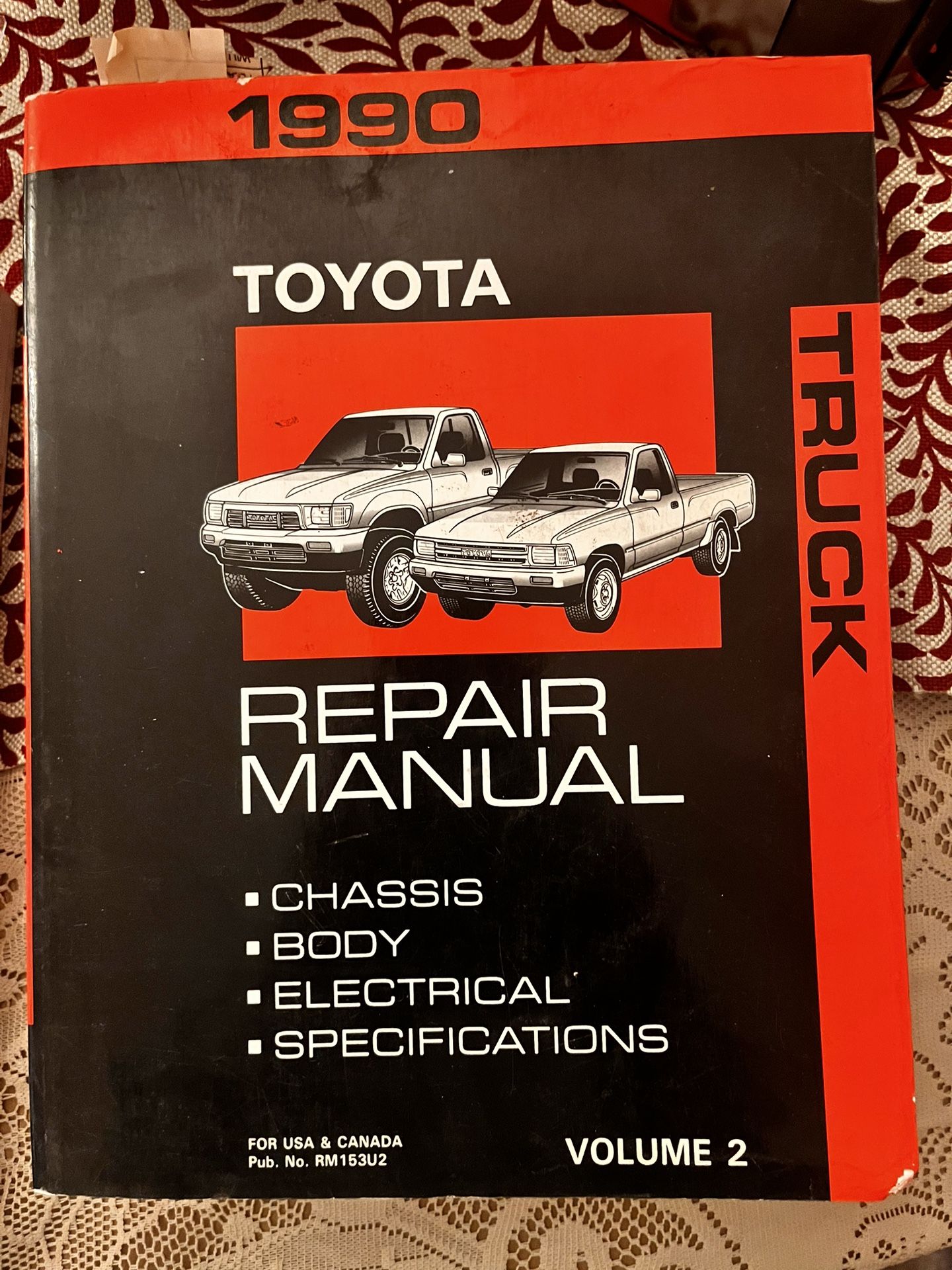1990 TOYOTA TRUCK REPAIR MANUAL VOLUMES 1 AND 2