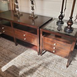 Espresso Coffee And End Table Set
