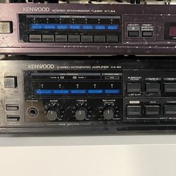 Vintage Stereo and Tuner. Kenwood KA-94 Amplifier. Kenwood KT-54 Tuner AM/FM