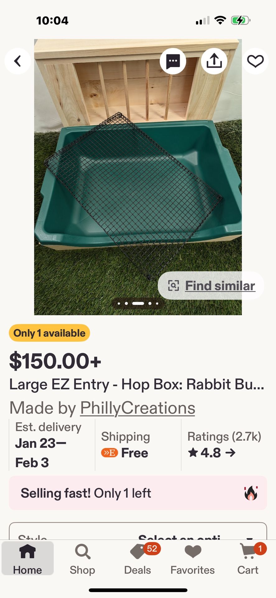Wooded Bunny Hay Feeder